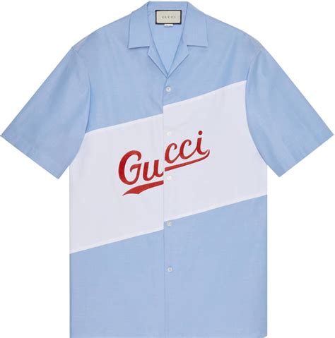 light blue gucci button down|Women's Designer Luxury Shirts .